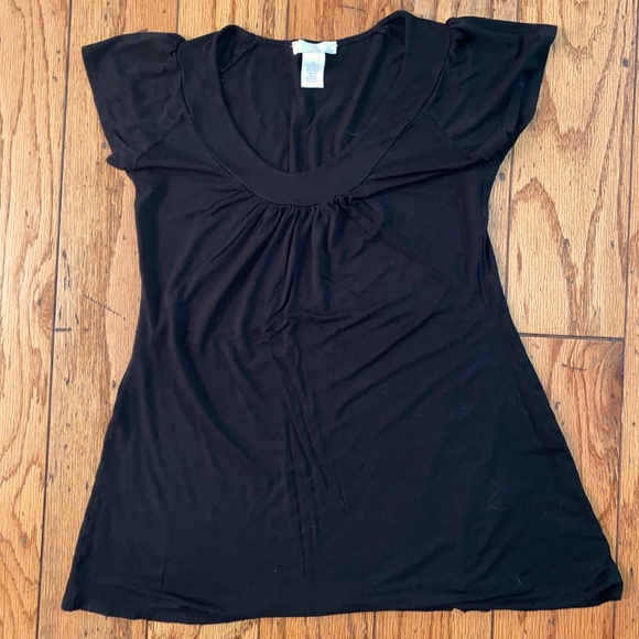 Lucy & Laurel Tops Lucy Laurel M Long Black Top Poshmark
